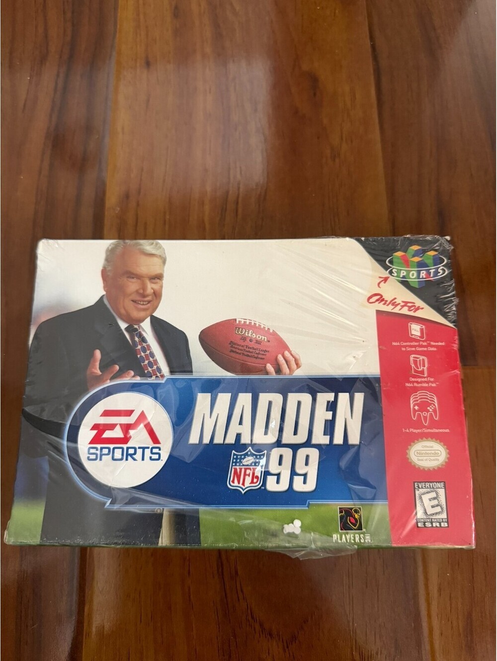 Madden NFL 99 (Nintendo 64, 1998) CIB Rip in Factory Plastic